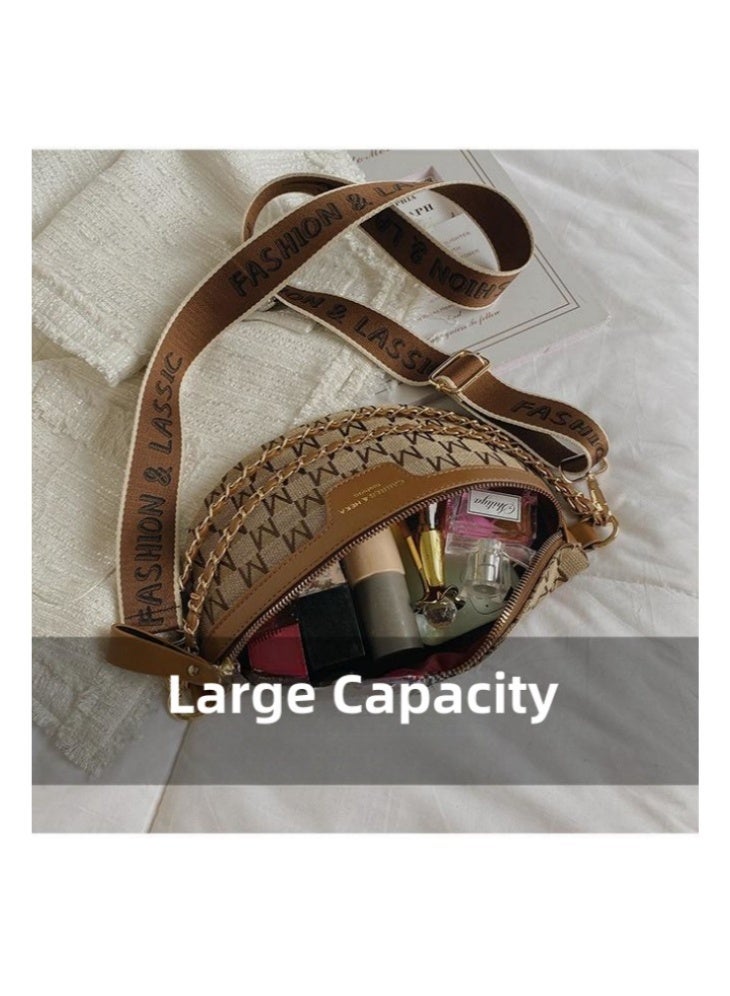 Women's Classic Retro Crossbody Bag, Ladies Nylon Shoulder Bag Sling Bag Side Bag Carry Bag, Daily Commuter/Banquet/Party/Campus Tourist Bag Shopping Bag Phone Bag Satchel Bags for Girls/Students - Image 4